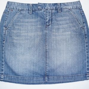TOMMY HILFIGER Denim Mini Straight Skirt